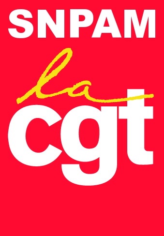 Logo SNPAM CGT blanc